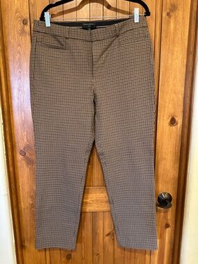 Banana Republic Women's Brown Mini Houndstooth Sloane Skinny Pants